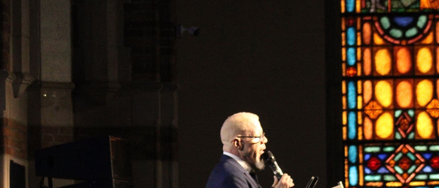 Pastor Keenann preaching