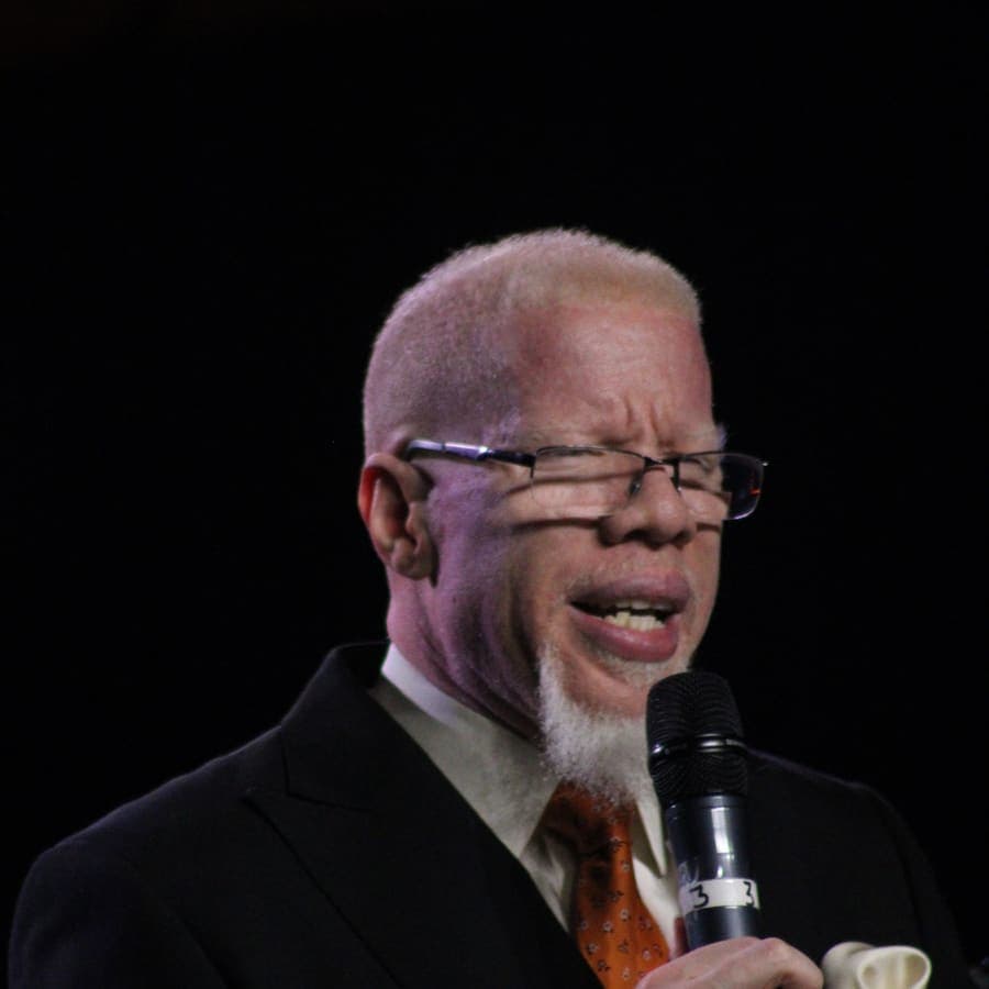 Pastor Keenann preaching